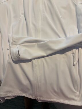 Danskin White Full-Zip Active Jacket